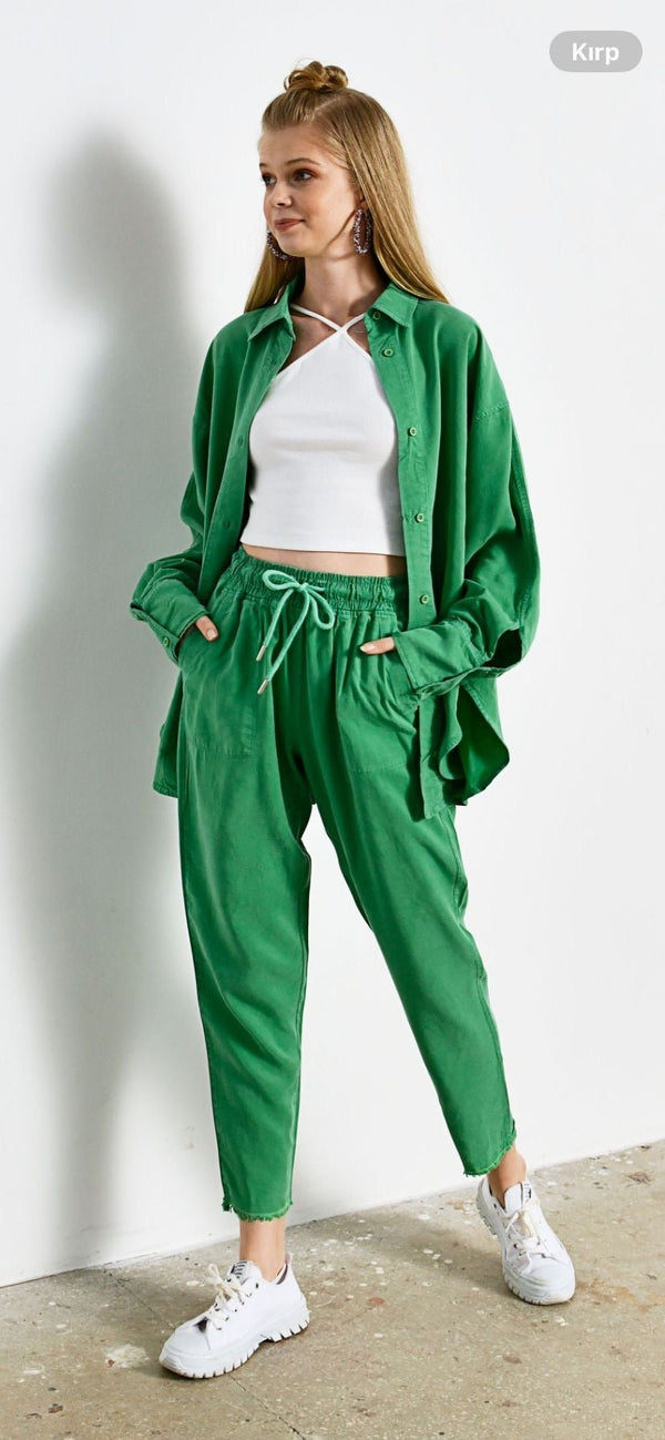 Pantalon Oliver - vert - AMARILLA
