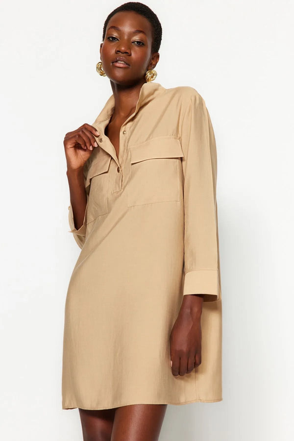 ROBE COURTE COLLECTION AI - AMARILLA